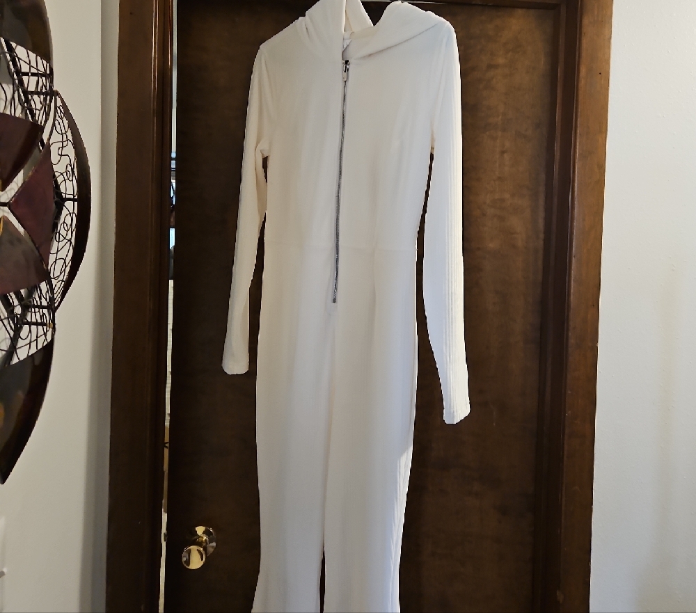 Fabletics White Jumpsuit with Relaxed Fit